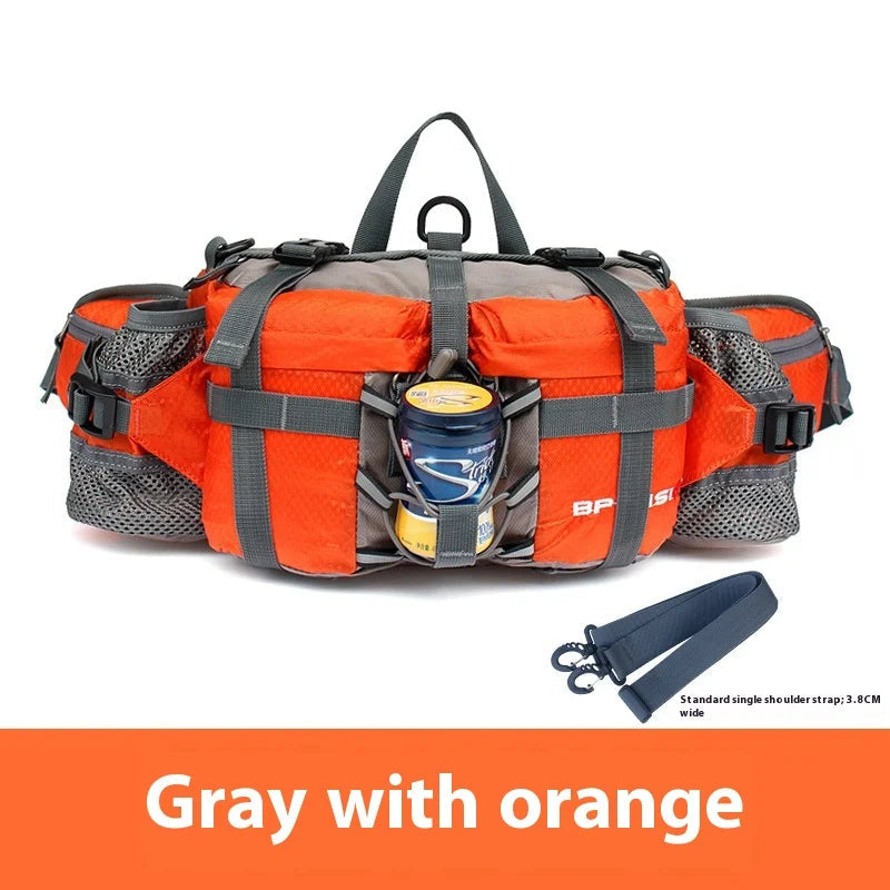 Hiking Waist Bag Outdoor Cycling Waterproof Backpack Reflective Strip Sports Fanny Pack Camping Nylon Hunting Accessor Trekker Essentials