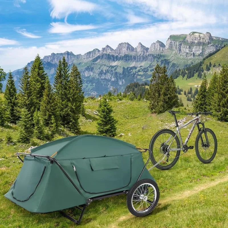 Removable Cycling Camping Tent Outdoor Folding Single Automatic Opening Hiking Tent Portable Overnight Camping Equipment Trekker Essentials