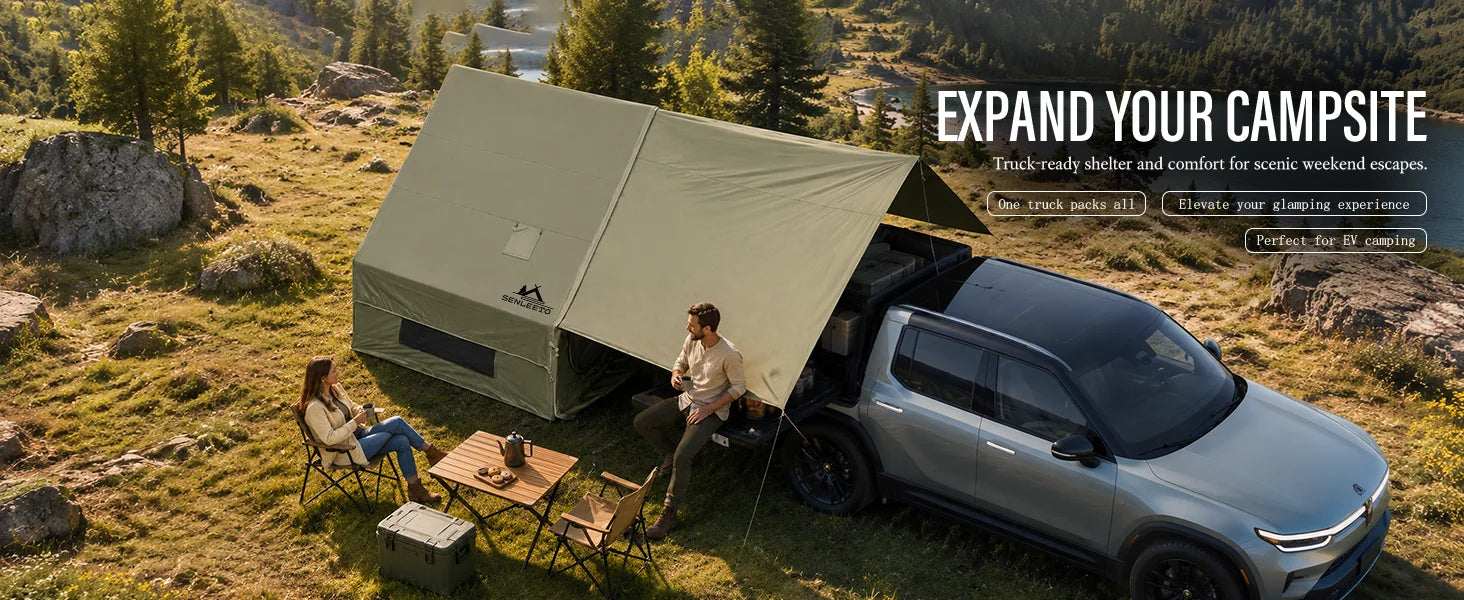 Portable Inflatable Camping Tent 2/4/6/8 Person for Family 420D Oxford Inflatable Tent House with Skylight 4 Seson Blow up Tent with Stove Jack AC Vent Mesh Window Trekker Essentials