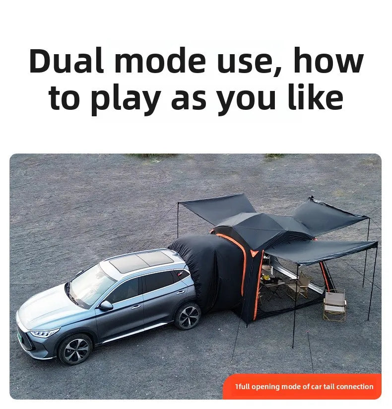 Tienda de techo hidráulica de apertura rápida – Toldo impermeable de doble capa – Refugio de camping para 5-8 personas