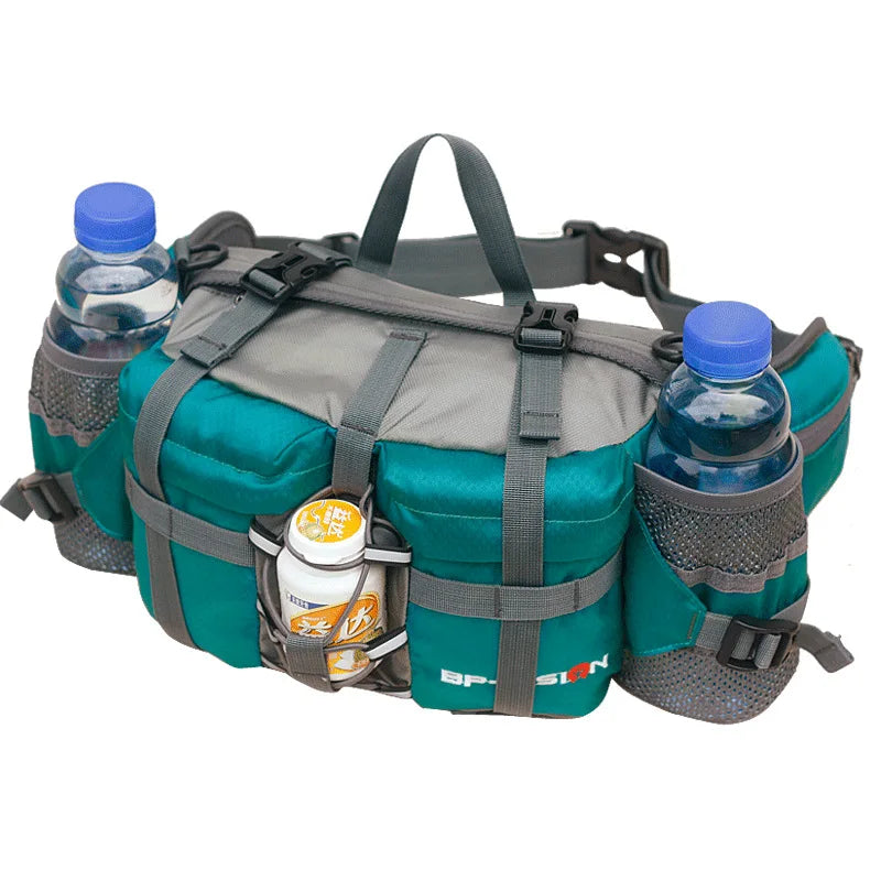 Hiking Waist Bag Outdoor Cycling Waterproof Backpack Reflective Strip Sports Fanny Pack Camping Nylon Hunting Accessor Trekker Essentials