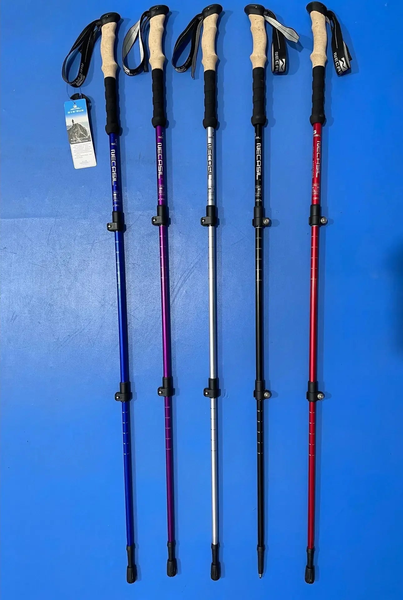 2PCS Ultralight Trekking Poles – Adjustable Aluminum Hiking Walking Sticks with Quick Lock System Trekker Essentials