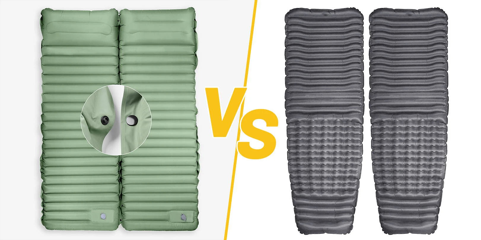 Ultra-Light 10cm TPU Inflatable Camping Pad with Built-In Pump