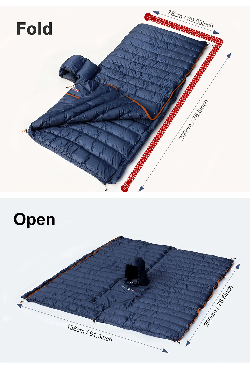 All-Season Wearable Sleeping Bag: 3-in-1 Poncho, Camping Blanket & Envelope Sleeping Bag for Adults