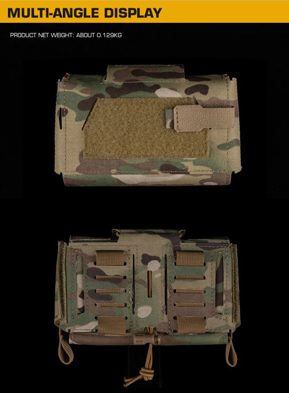 Camo Style MD2 Compact Trauma Kit Tactical IFAK Medical First Aid Pouch Outdoors Hunting Camping Patrol Survival Equipment Trekker Essentials