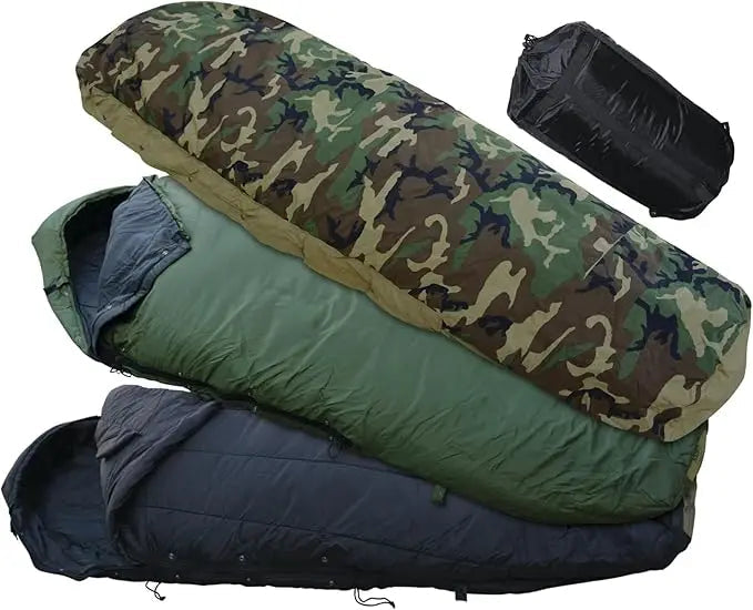4-Piece Extreme Cold Weather Sleeping Bag System – Modular Military Style Sleeping Bag (-15°C Rated) Trekker Essentials