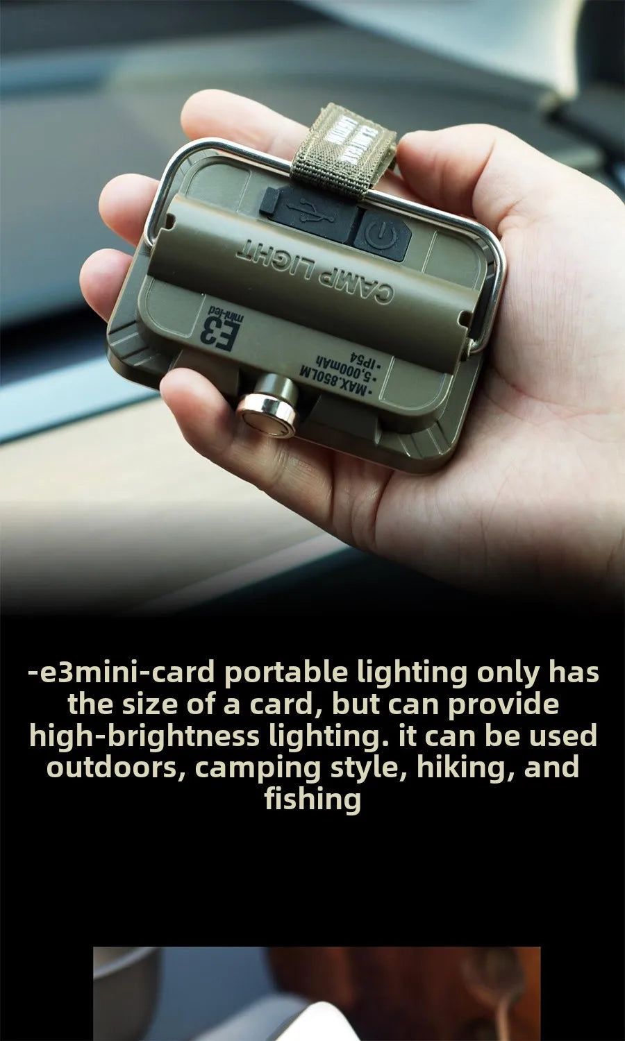 5000mAh Rechargeable LED Camping Tent Light – Portable Waterproof Hanging Lantern for Outdoor & Emergency Lighting Trekker Essentials