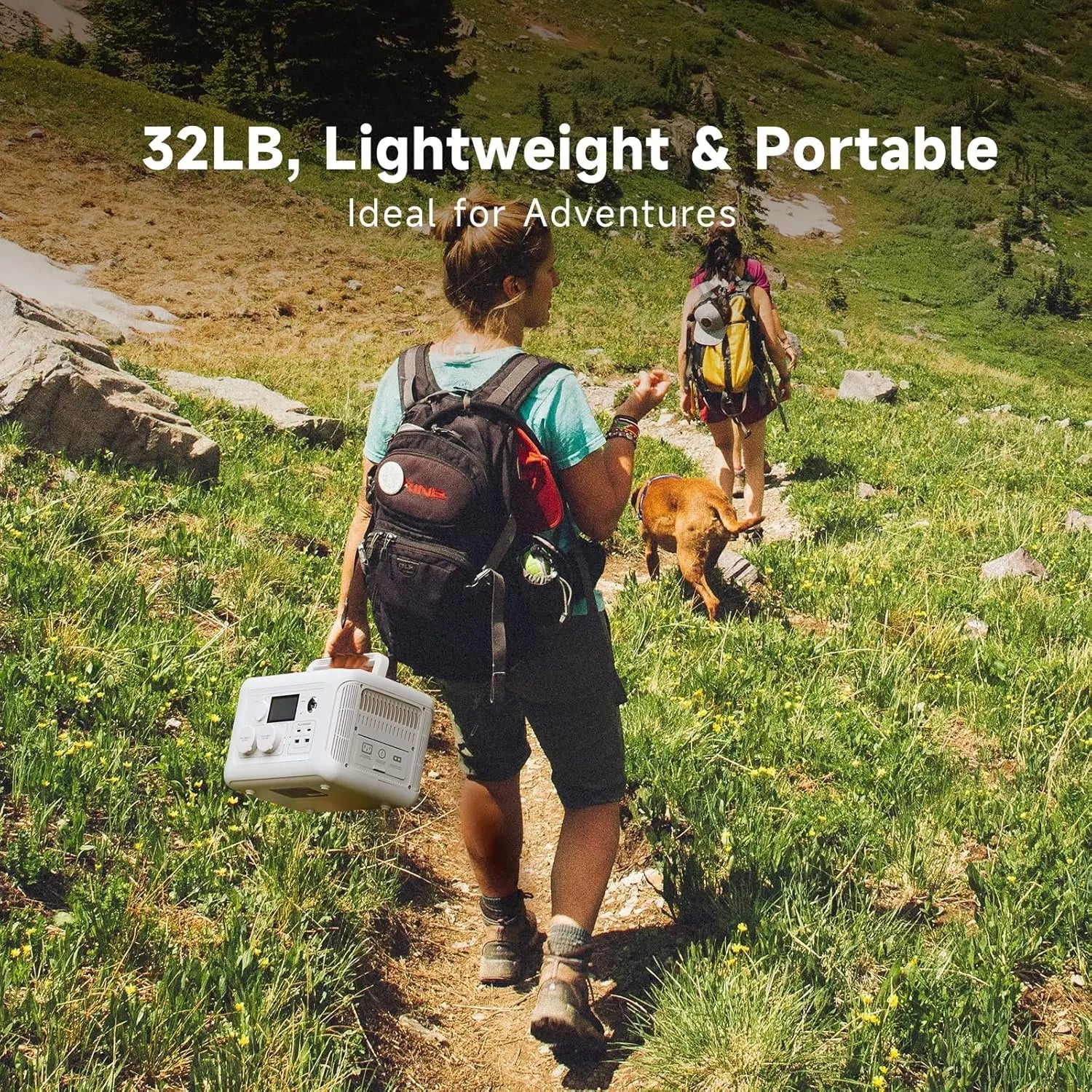 ALLPOWERS R600 Portable Power Station 600W 299Wh LiFePO4 Solar Generator UPS Battery Backup MPPT & 100W Solar panel for Camping Trekker Essentials