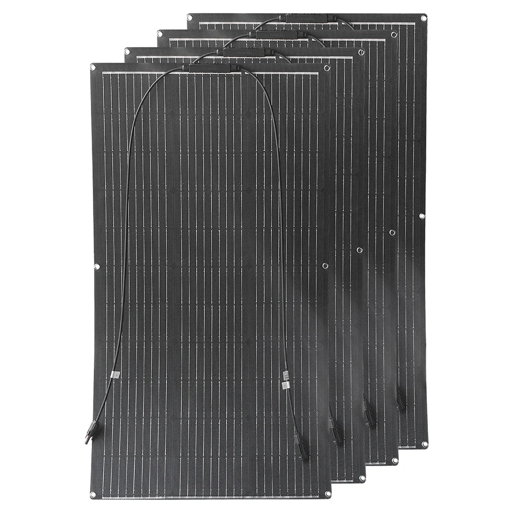 ETFE Flexible 100W Solar Panel - High Efficiency Monocrystalline Charger for 12V Batteries