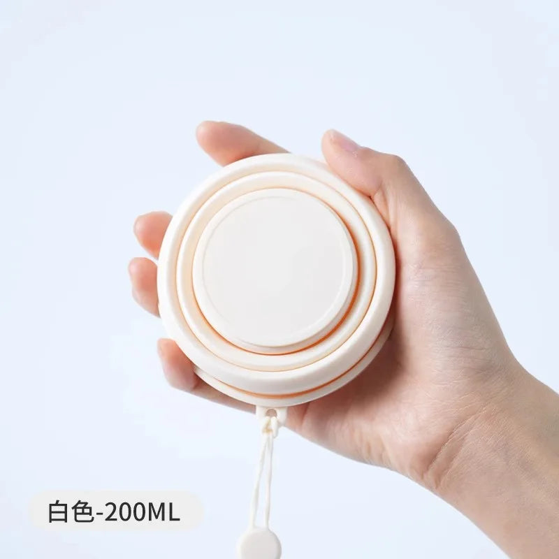 Vaso de viaje plegable: botella de agua de silicona portátil y plegable para camping, senderismo y aventuras al aire libre.