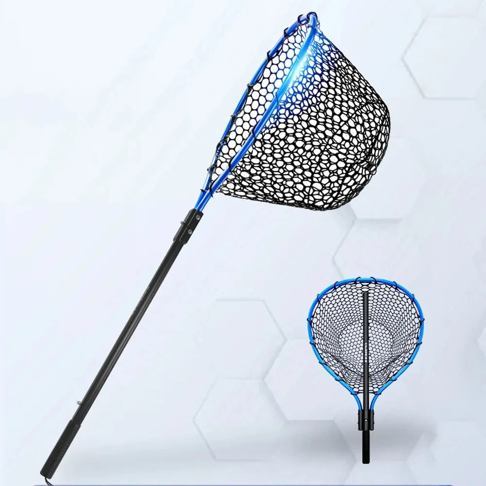 Portable Folding Hand Net for Fishing - Lightweight Dip Net for Lure and Big Fish