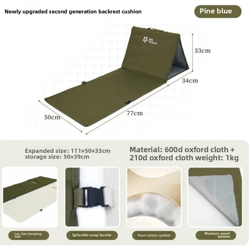 1PCS Portable Foldable Outdoor Camping Backrest Cushion - Oxford Cloth Beach  Multi-use Camping Sit Pad Lightweight beach chair Trekker Essentials
