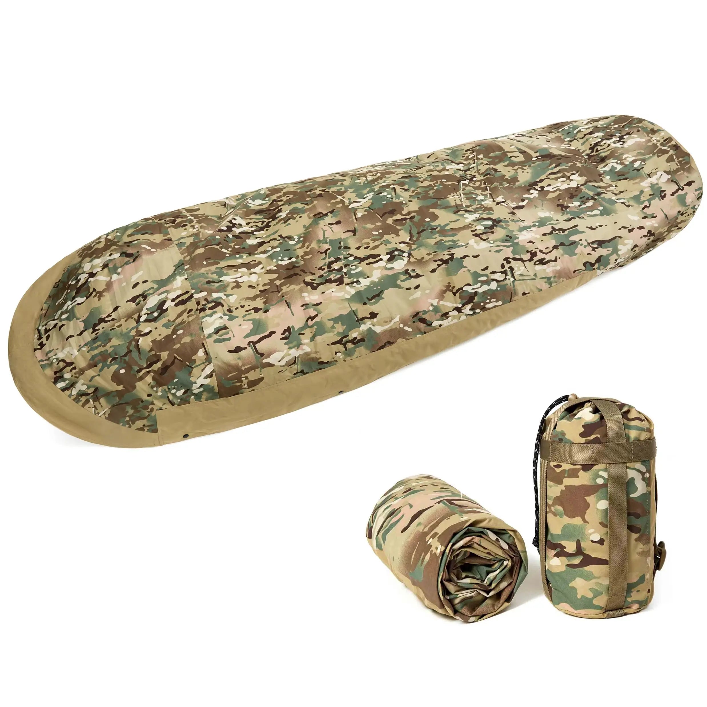 Bivy Cover Sack for Military Army Modular Sleeping System, Waterproof Outer Shell for Sleeping Bag, Minimalist Stealth Shelter Trekker Essentials
