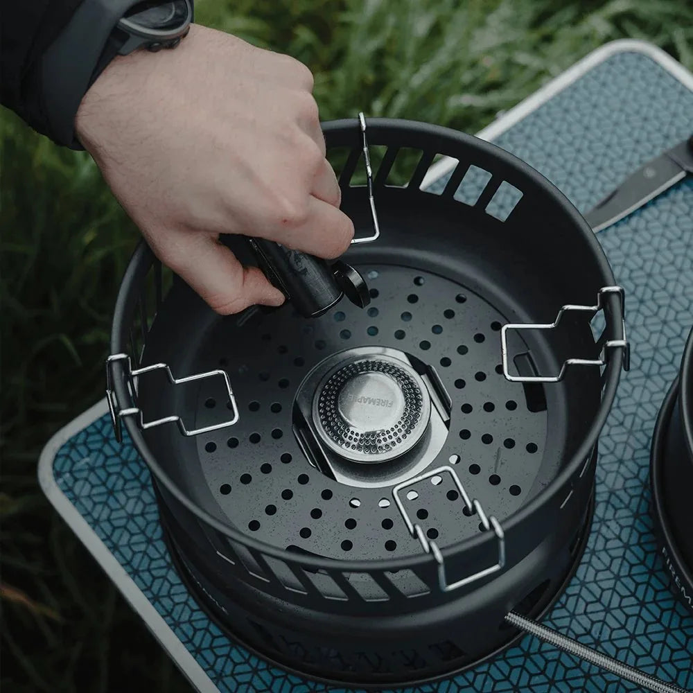 Ultralight Camping Cookware Set with Gas Burner – 5+ Person Aluminum Alloy Pot System for Hiking, Backpacking & Picnics