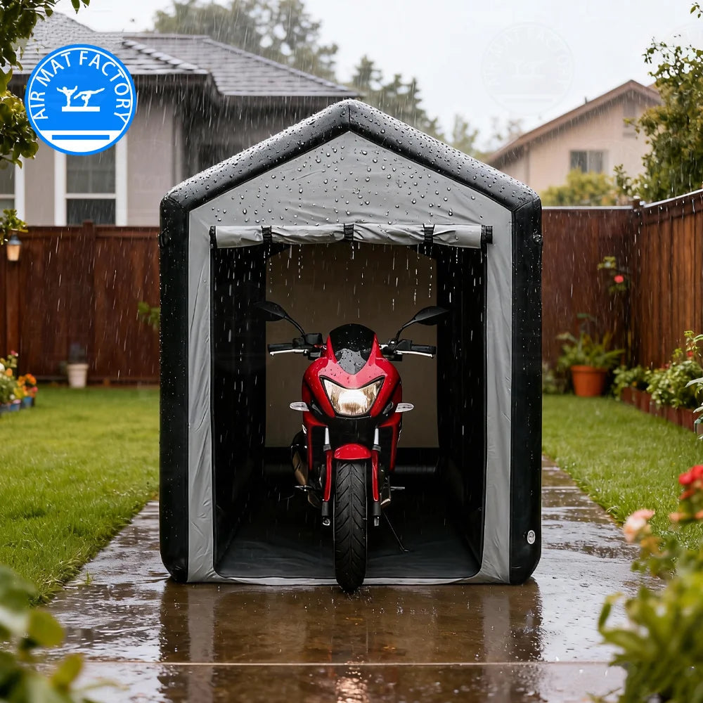 Inflatable Folding Garage – PVC Heavy-Duty Inflatable Shelter for Motorcycle, Bicycle & Outdoor Storage Trekker Essentials