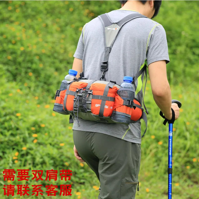 Hiking Waist Bag Outdoor Cycling Waterproof Backpack Reflective Strip Sports Fanny Pack Camping Nylon Hunting Accessor Trekker Essentials