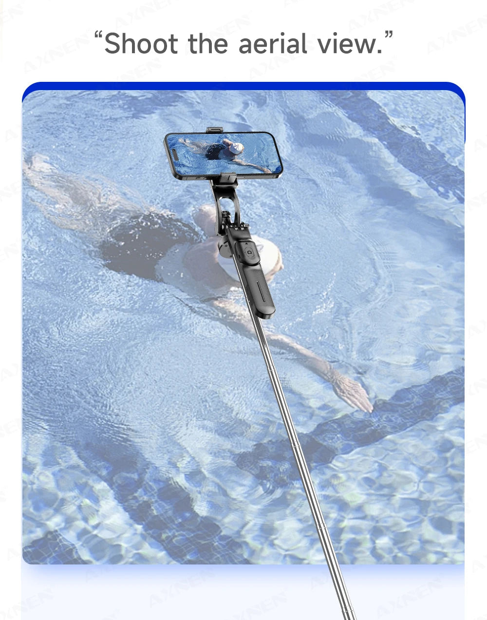 F16 Selfie Stick Tripod with 1708mm Long 8-Section Pole, Bluetooth Remote, 360° Rotation, 1/4 Interface, for Phone Camera Vlog Trekker Essentials