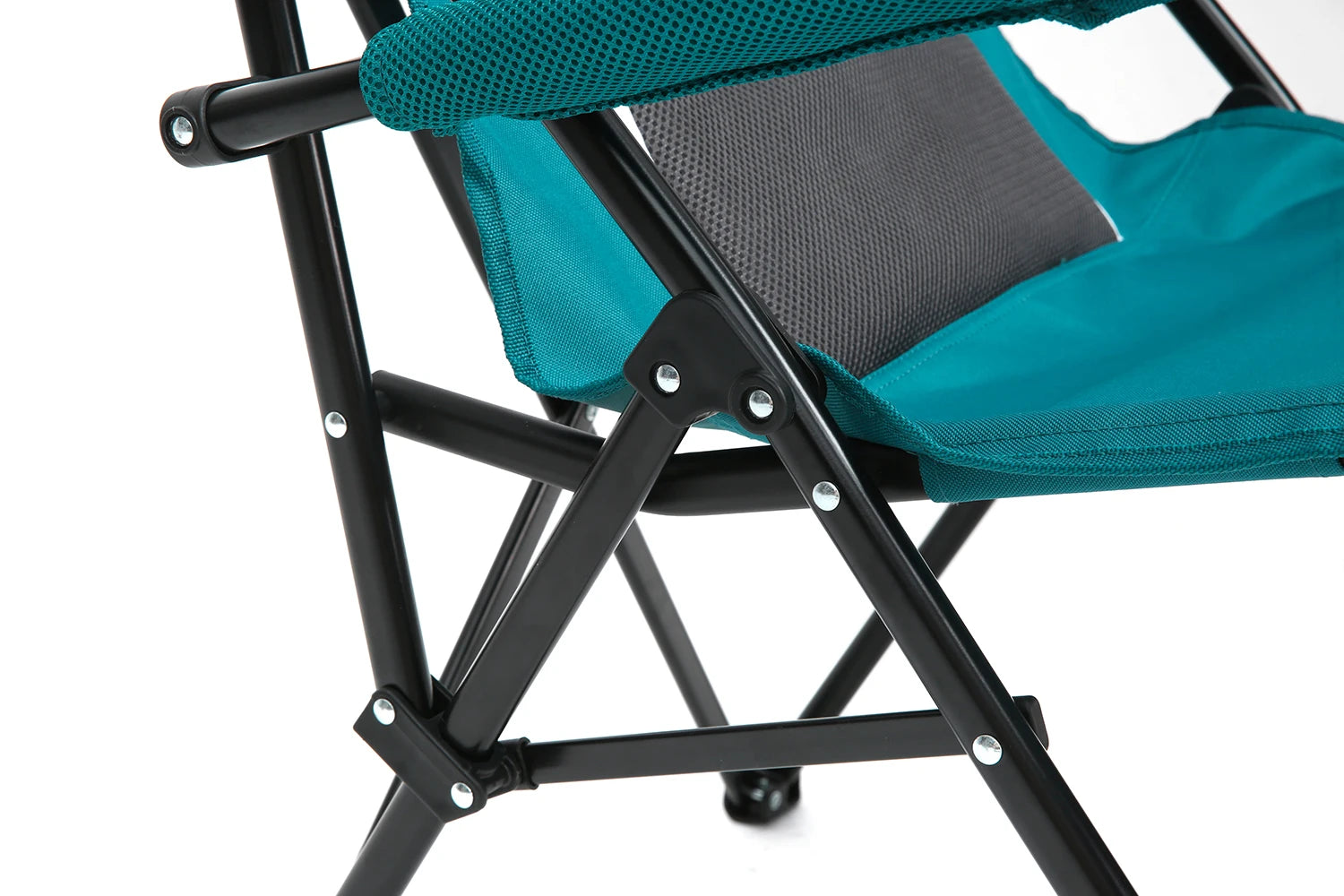 Outdoor Camping Chair, Portable Folding Lounge Moon Chair With Armrests, Drink Holder & Backrest For Outdoor Fishing Camping Trekker Essentials