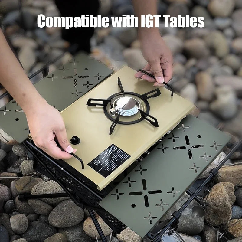 WESTTUNE IGT Gas Stove Burner Strong Fire Heater Furnace Portable Outdoor 4000W High Power Stainless Steel Camping Table Stove Trekker Essentials