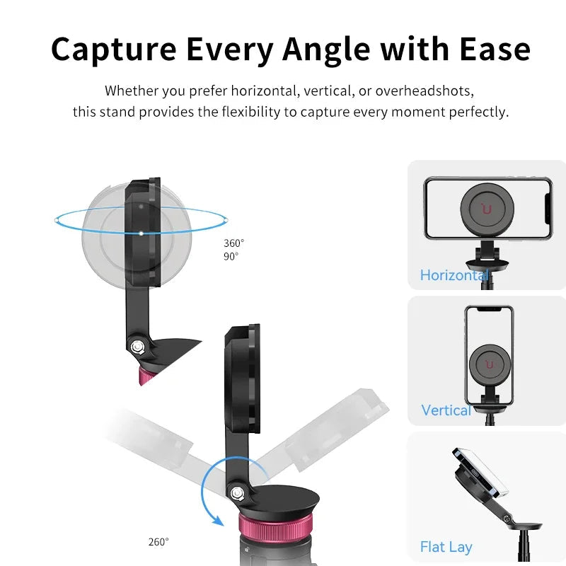 Ulanzi MT-84 1.53M Magsafe Selfie Stick Tripod Stand Bluetooth Remote Phone Extension Tripod for IPhone 16 15 LiveStreaming Vlog Trekker Essentials