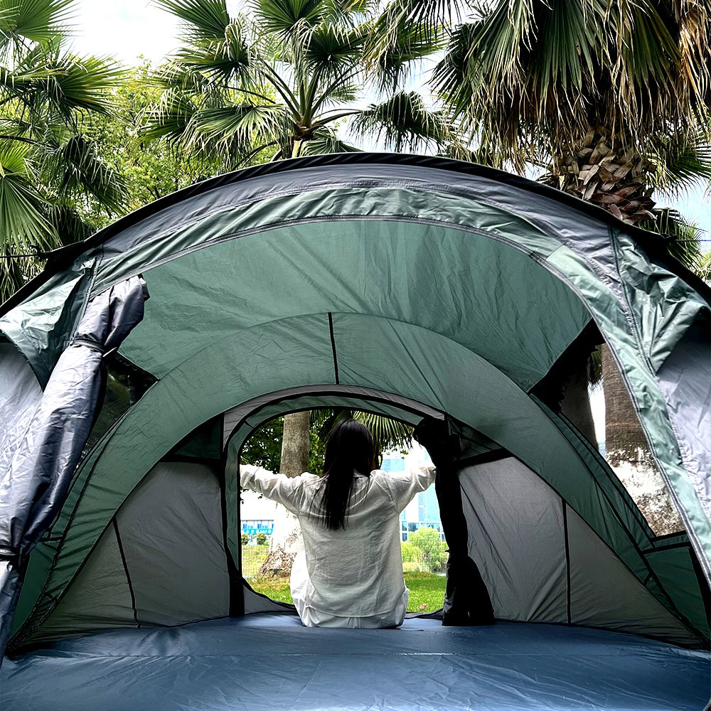 5-8 people quick opening hand throw tent waterproof camping boat tent outdoor tent fully automatic pop-up Trekker Essentials