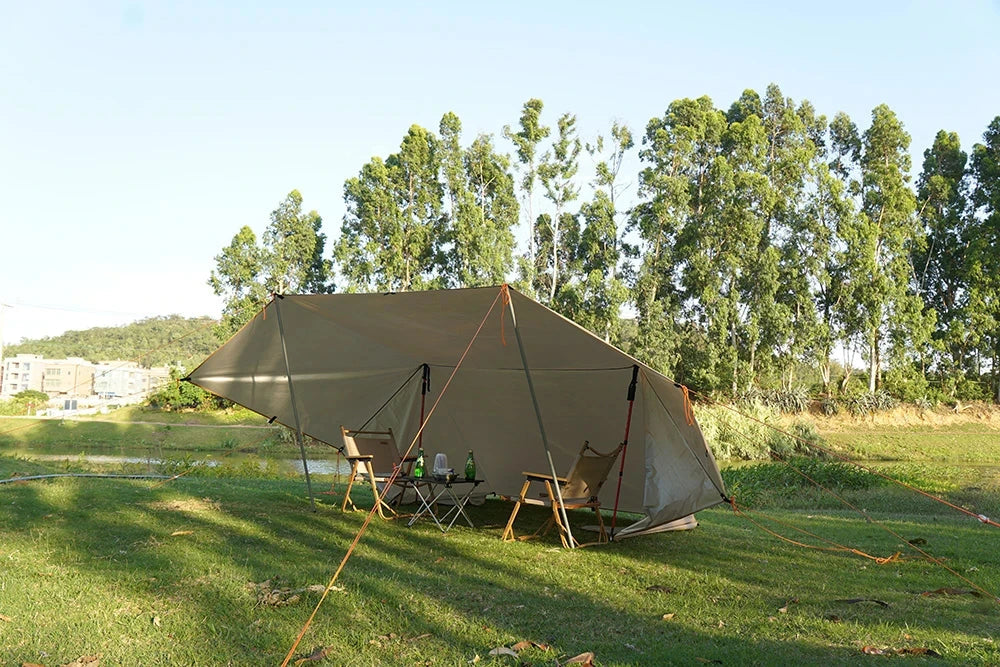 19-Point Waterproof Camping Tarp 3000mm+ 4x4m