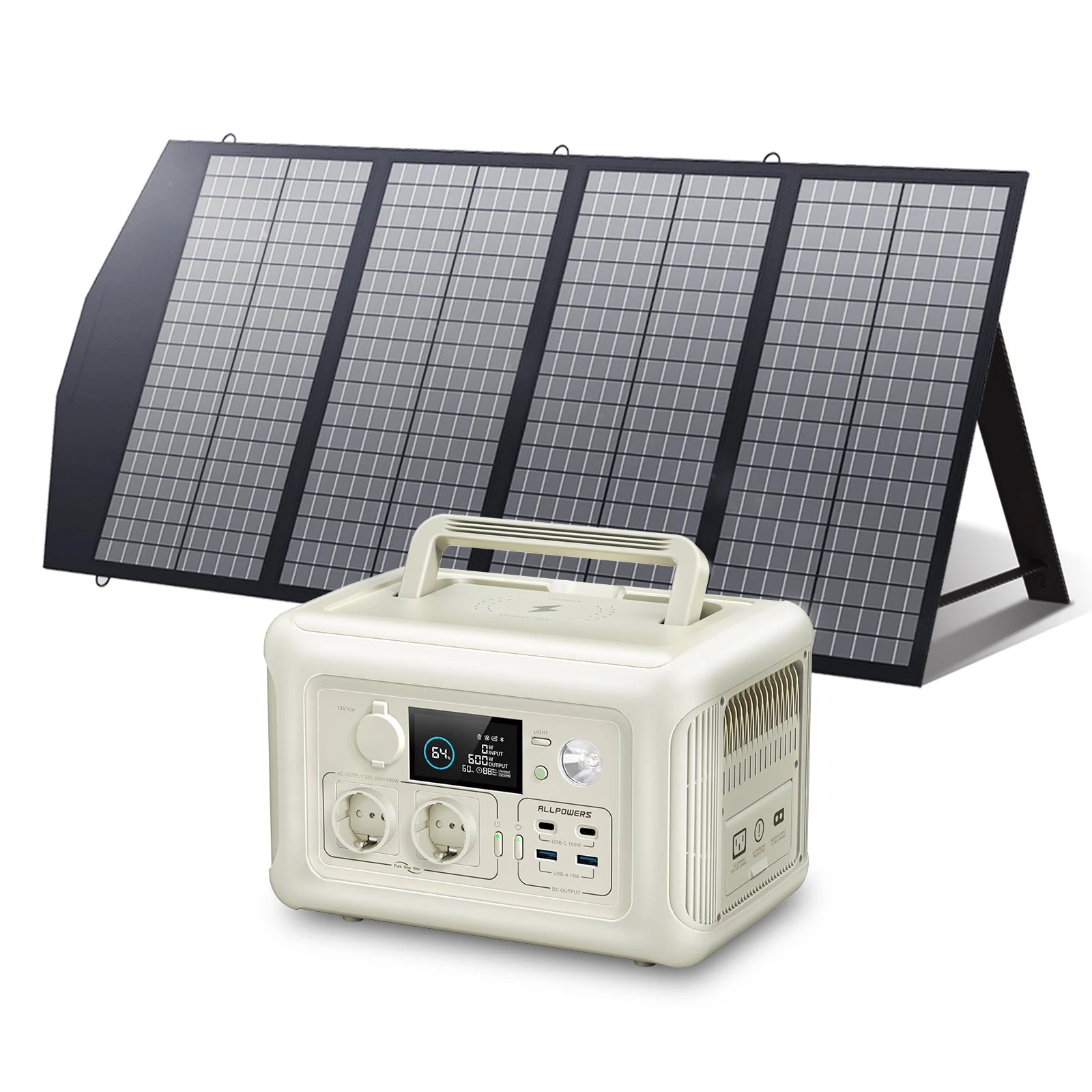 Portable Power Station 299Wh  600W Pure Sine Wave Solar Generator for  Camping & Emergencies | Trekker Essentials