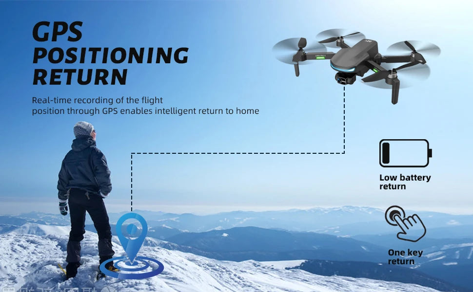 NBD GPS Drone with 4k Camera for Adults 5G WiFi Transmission EIS Technology Camera Brushless Motor Professional Drone Trekker Essentials
