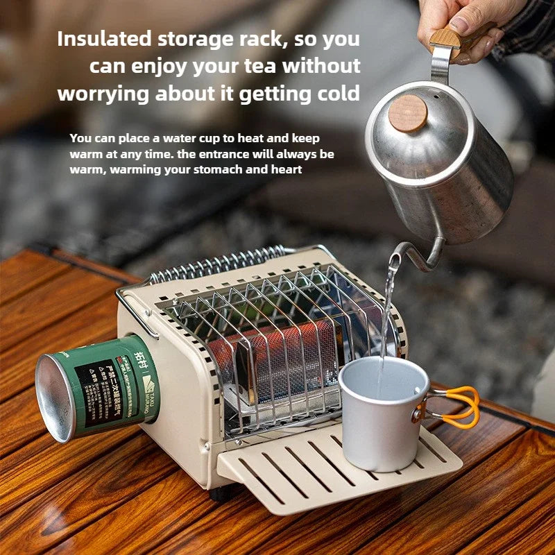 Portable 1200W Outdoor Gas Heater Stove – Smokeless Camping & Picnic Heater