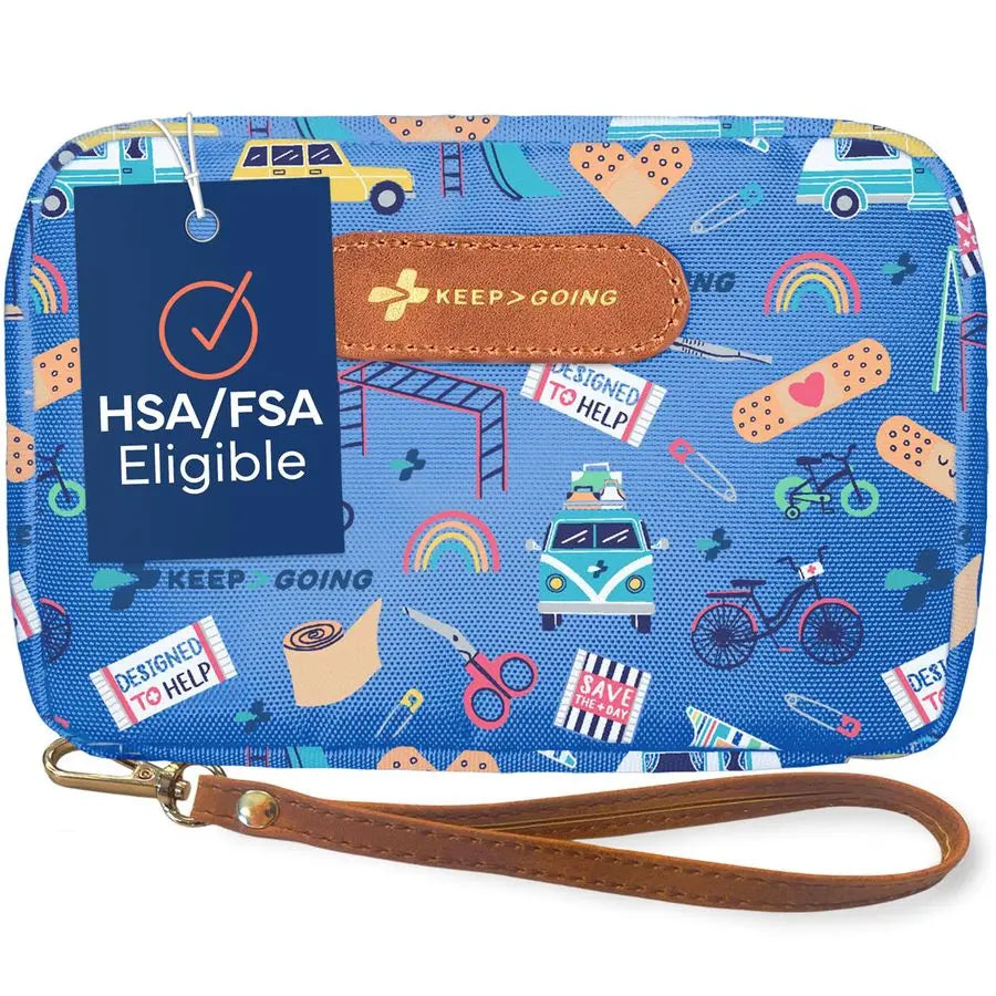 Travel First Aid Kit for Kids 130 Pc. for Car, Home, Purse, Diaper Bag amp Backpack with LatexFree Bandages Mini First Aid Kit T Trekker Essentials