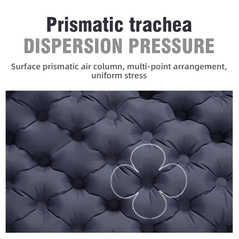 Double Inflatable Camping Mattress – Ultralight Extra Wide Sleeping Pad with Built-In Pump for Camping & Travel Trekker Essentials