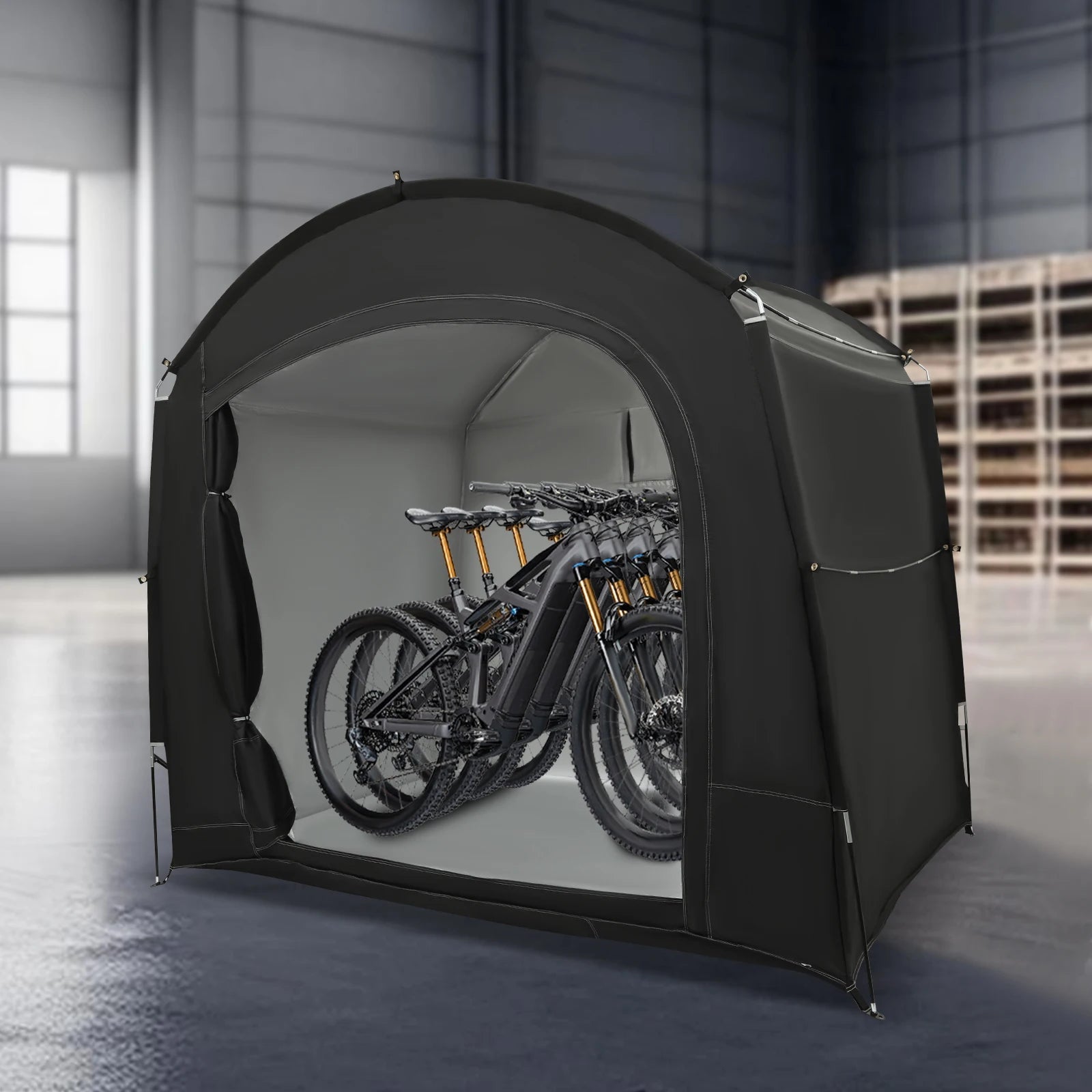 Portable Outdoor Bike Tent Travel Bike Storage Tent with Carry Bag Fits 3-4 Bikes for Bicycle Storage, Camping & Outdoor Equipment Trekker Essentials