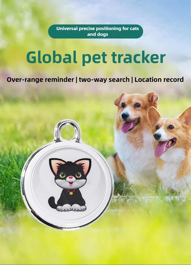 Pet Anti Lost GPS Tracker Bluetooth Compatible Waterproof Smart Real Time Tracking Locator Device for Dog Cat Collar Trekker Essentials