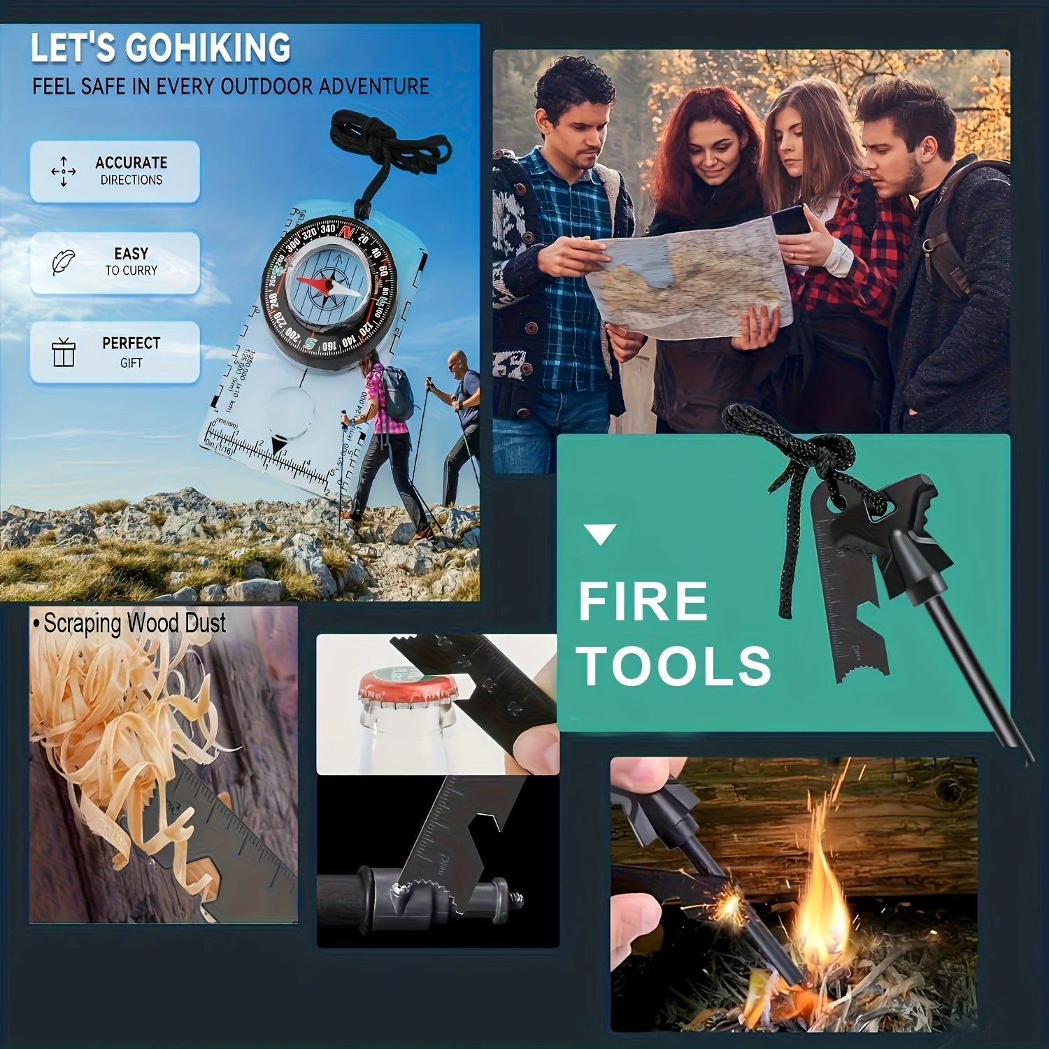 20-in-1 Survival Gear Kit – Ultimate Emergency Equipment Set for Camping, Hiking & Outdoor Adventures Trekker Essentials