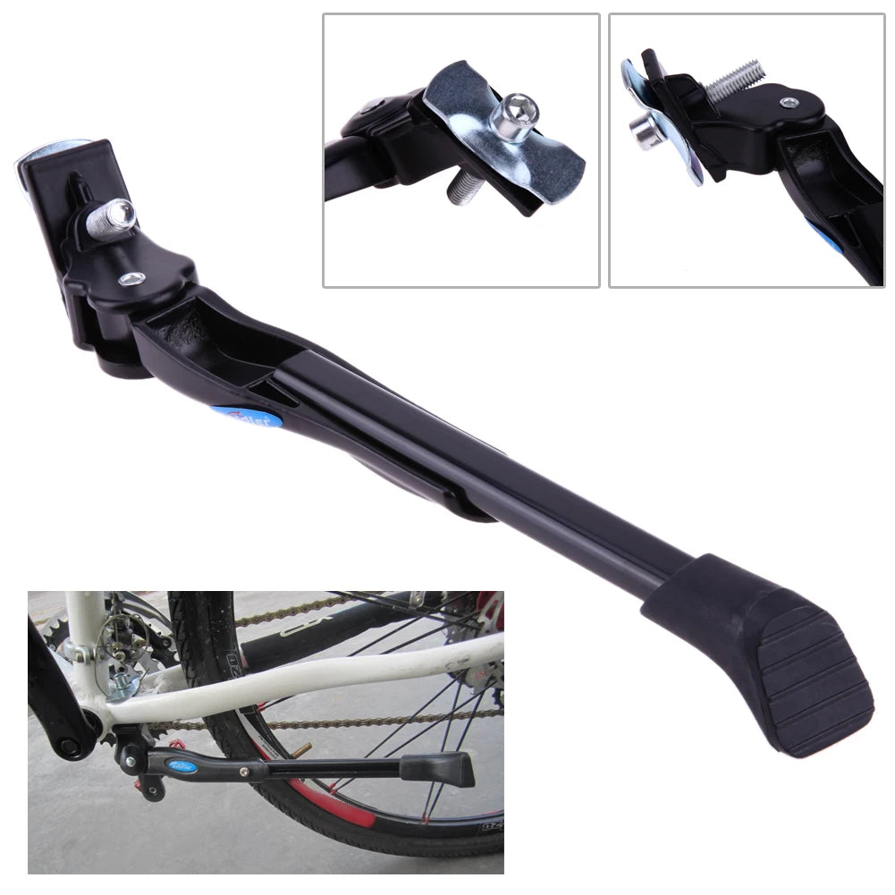 Pata de cabra ajustable de aleación de aluminio para bicicletas de montaña de 16 a 26 pulgadas