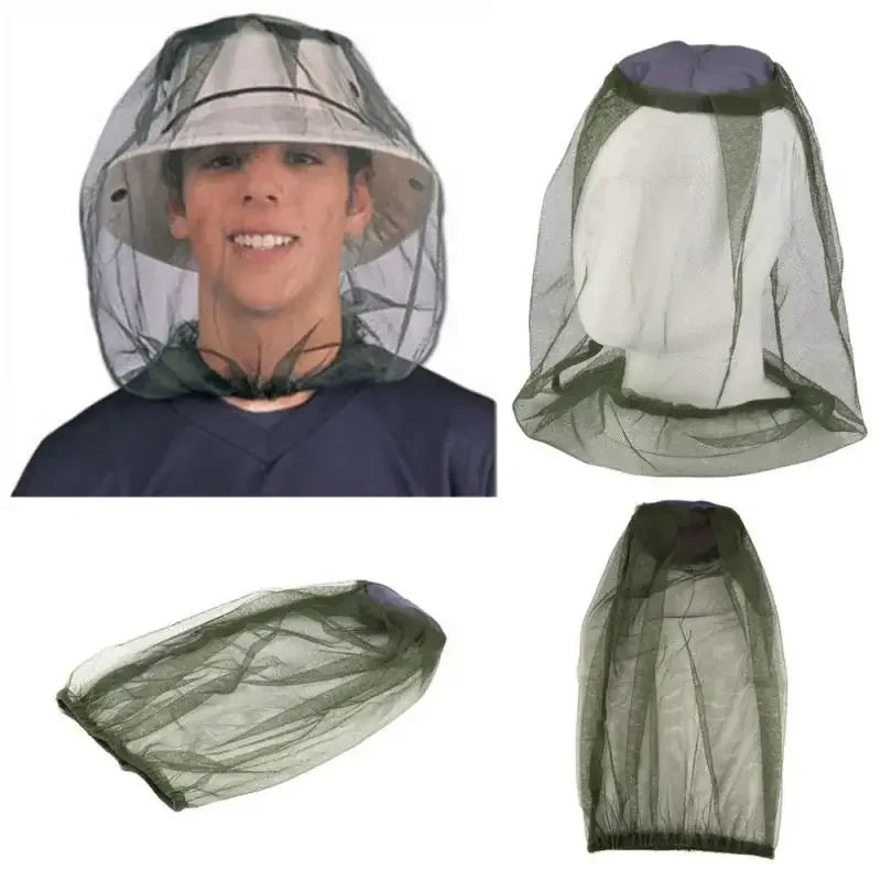 Sombrero con mosquitera para viajes al aire libre y camping: protección contra insectos, bichos y abejas