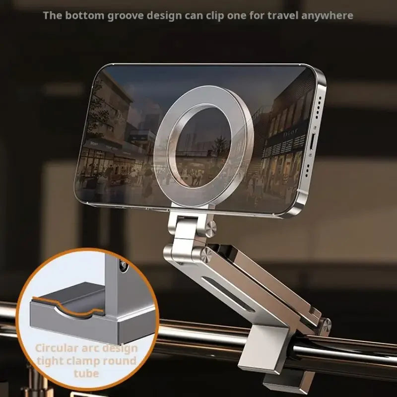 Magnetic Phone Tripod Stand - 360° Foldable Holder for iPhone & Android