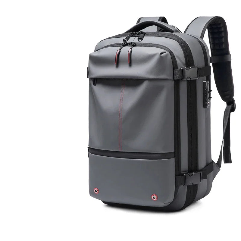 Travel Men 17 inch Laptop Backpack vacuum compression Backpack Business Large Capacity school Backpack expand outdoor backpack Trekker Essentials