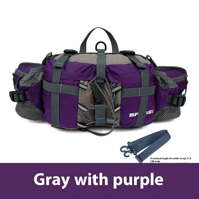 Hiking Waist Bag Outdoor Cycling Waterproof Backpack Reflective Strip Sports Fanny Pack Camping Nylon Hunting Accessor Trekker Essentials