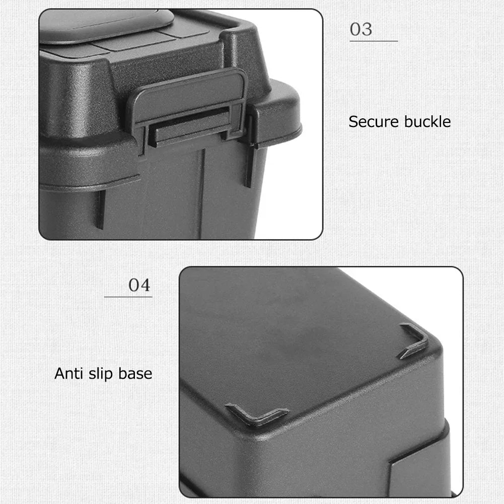 1.1L Outdoor Tissue Storage Box – Waterproof Camping Organizer for Napkins, Seasoning Bottles & Sundries (Army Green/Black/Beige)