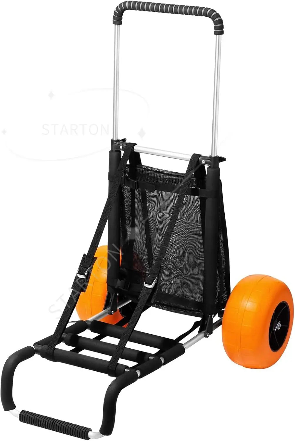 Beach Dolly with Big Wheels，165LBS Loading Capacity Folding Sand Cart