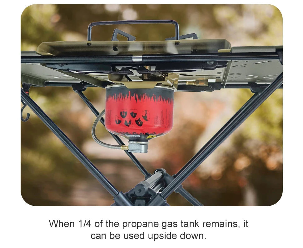 WESTTUNE IGT Gas Stove Burner Strong Fire Heater Furnace Portable Outdoor 4000W High Power Stainless Steel Camping Table Stove Trekker Essentials