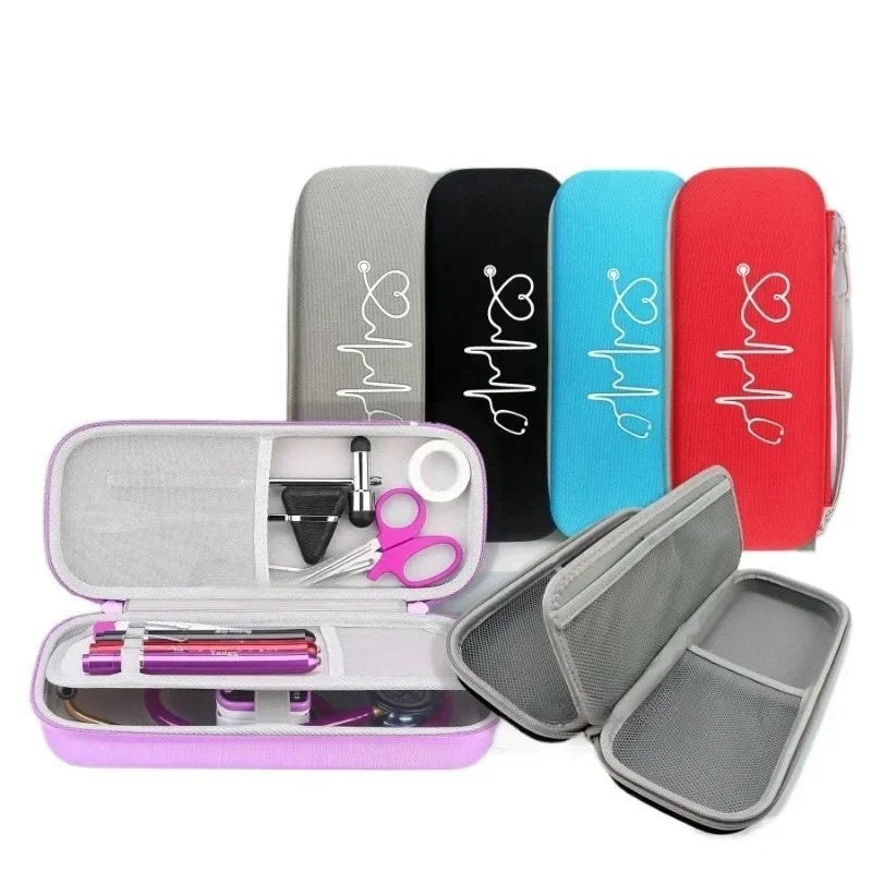 Portable Medical Storage Case – Hard Shell EVA First Aid Organizer for Stethoscope & Emergency Supplies Trekker Essentials