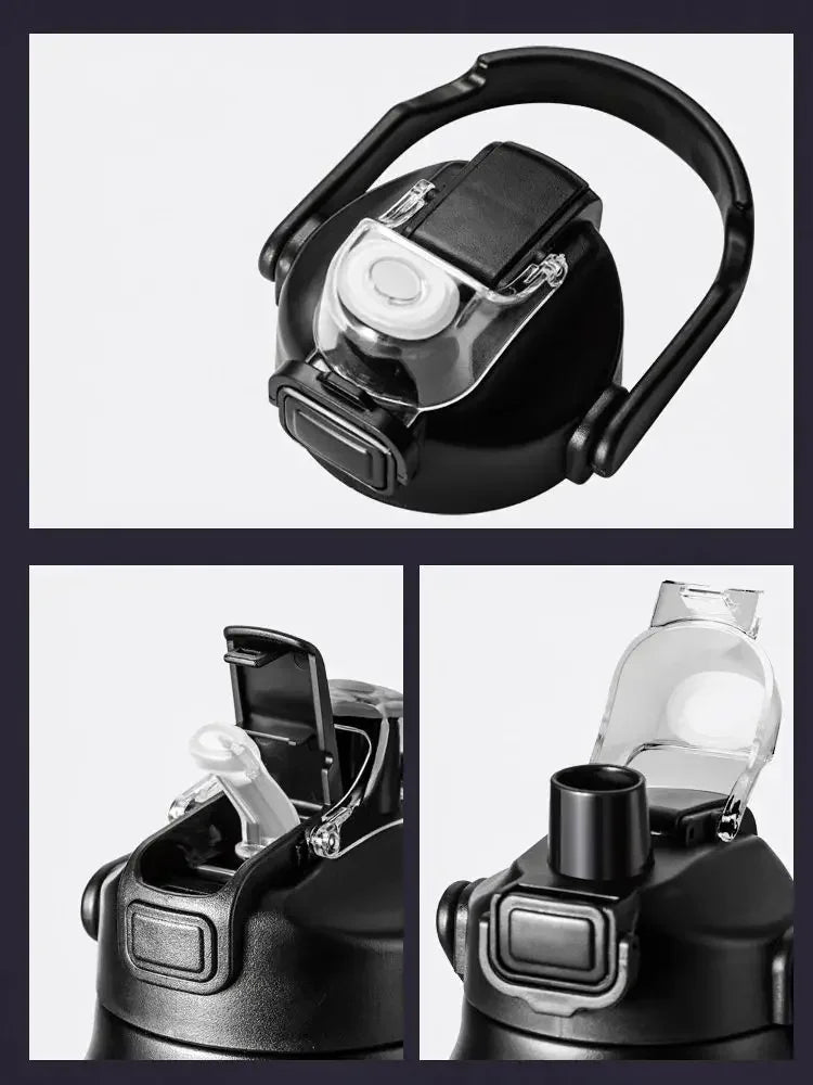 1500ml Stainless Steel Thermal Tumbler | Vacuum Insulated Travel Mug with Straw for Hot & Cold Drinks