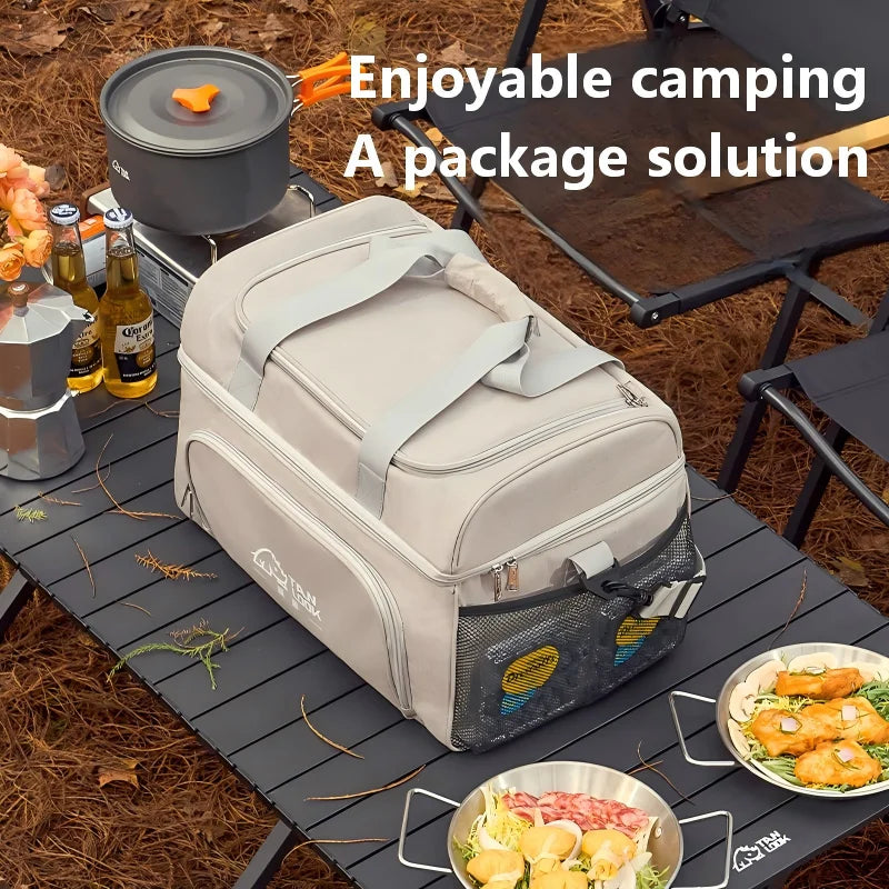 Outdoor camping bag, camping convenience hand-held insulated bag, sports outdoor, outdoor ice bag, large capacity insulated bag Trekker Essentials