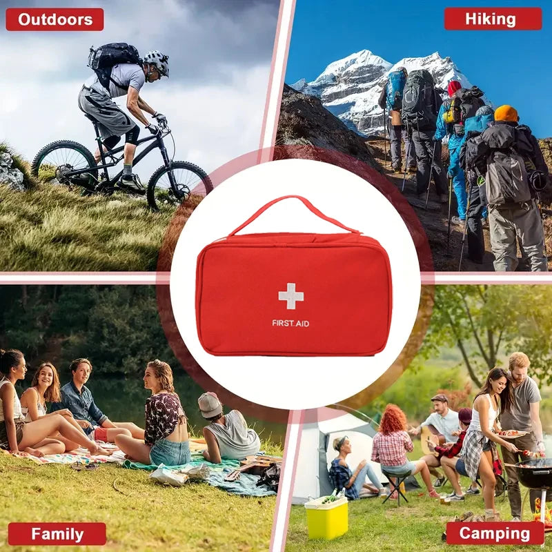 184-piece home emergency kit for outdoor hunting, hiking, camping, etc. Multifunctional outdoor first aid kit Trekker Essentials