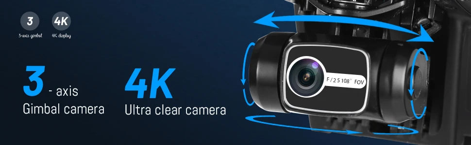 NBD GPS Drone with 4k Camera for Adults 5G WiFi Transmission EIS Technology Camera Brushless Motor Professional Drone Trekker Essentials