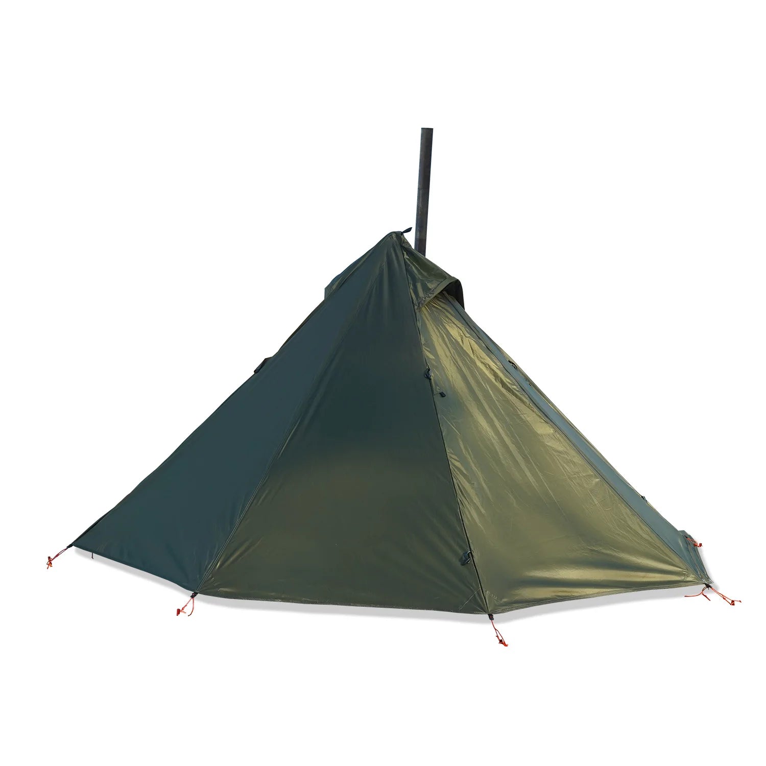 Ultralight Hot Tent with Chimney Port – 1 Person Pyramid Tipi Tent for Camping & Bushcraft Trekker Essentials