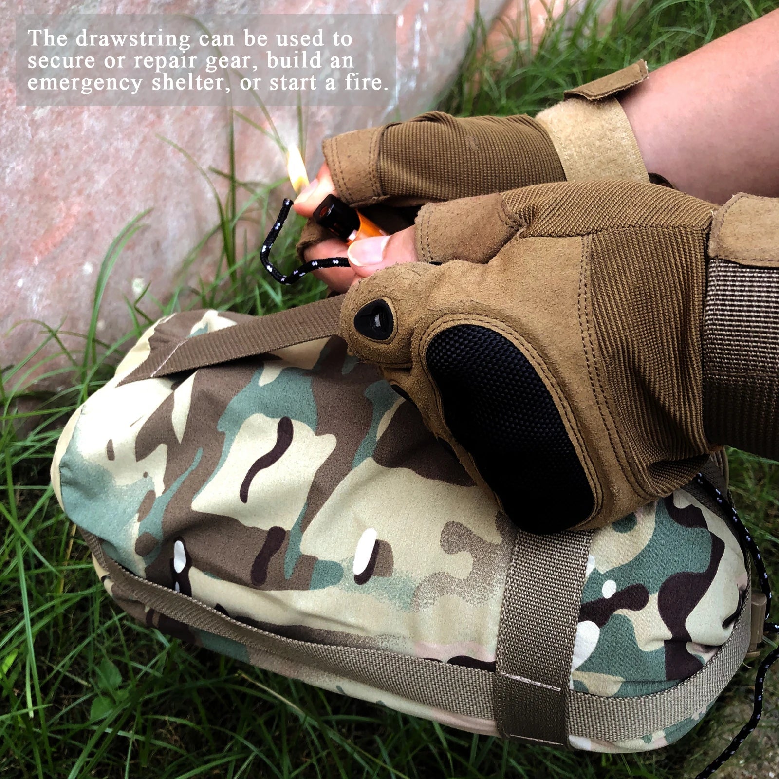 Bivy Cover Sack for Military Army Modular Sleeping System, Waterproof Outer Shell for Sleeping Bag, Minimalist Stealth Shelter Trekker Essentials