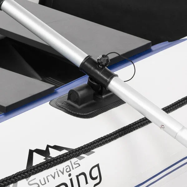 10ft Heavy-Duty Inflatable Boat with Hard Deck, 330kg Capacity for Fishing & Recreation